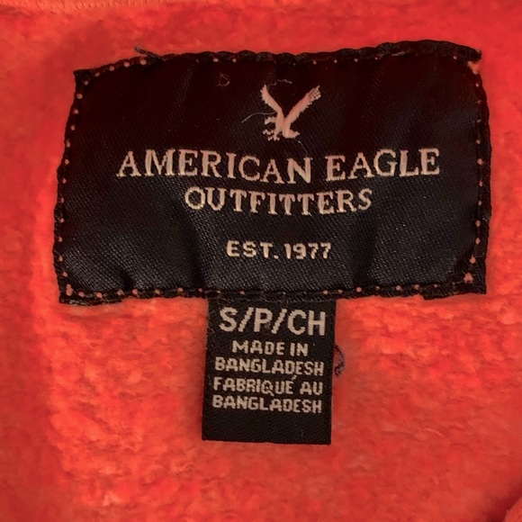 Salmon American Eagle Hoodie Sweatshirt size small - Picture 4 of 5